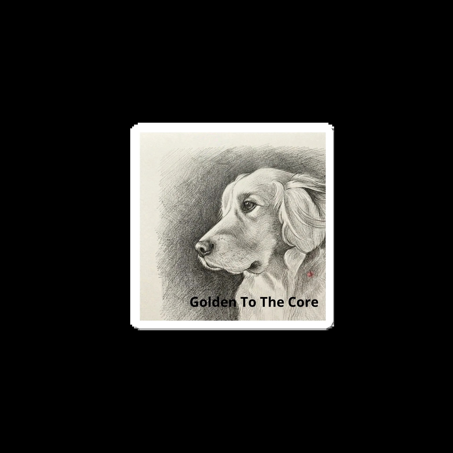 Golden To The Core Dog Magnet product view