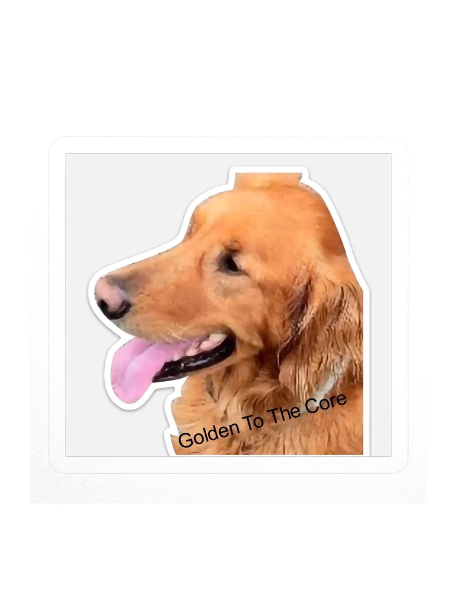 Golden To The Core Sticker product view
