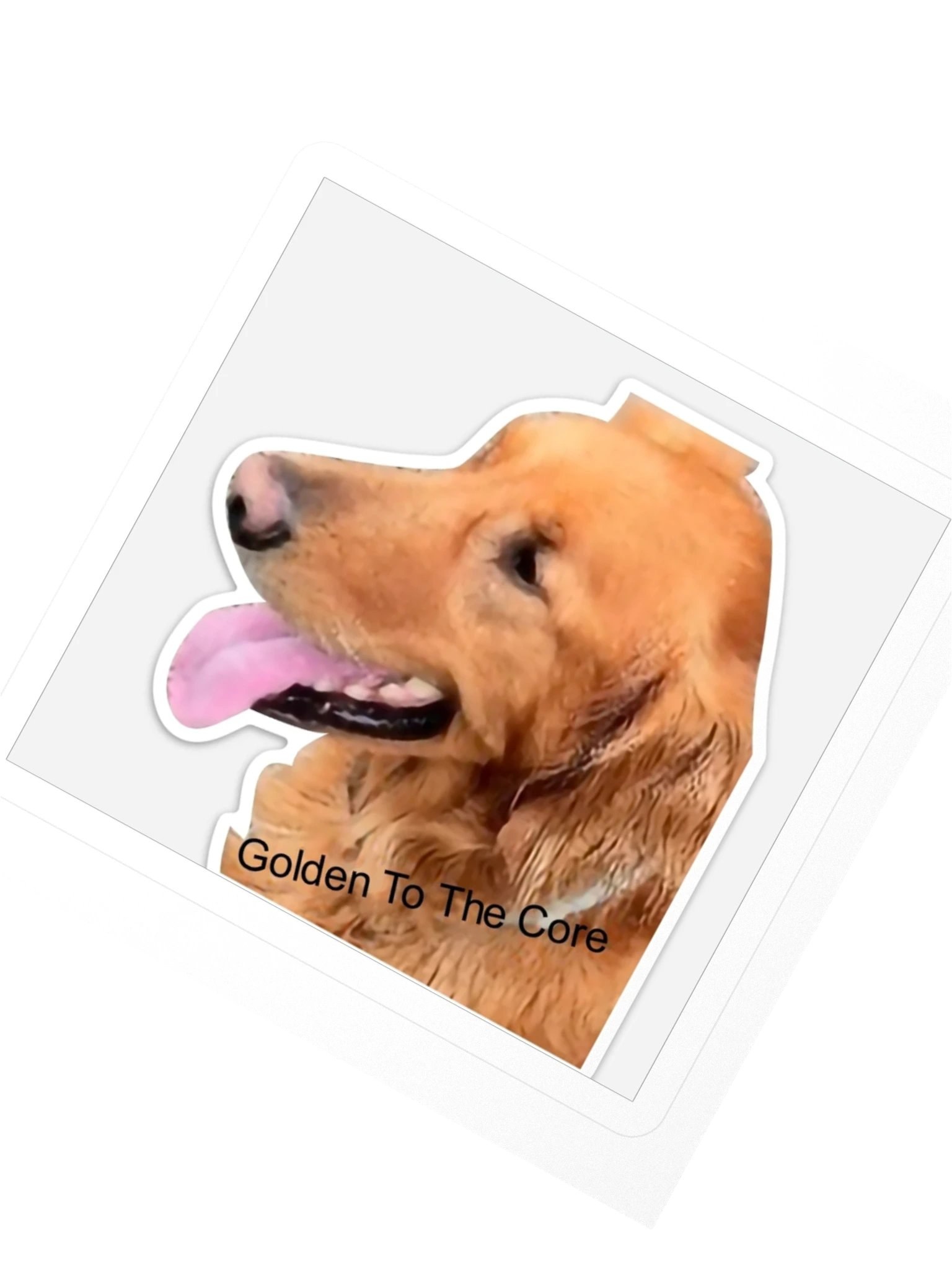 Golden To The Core Sticker product view