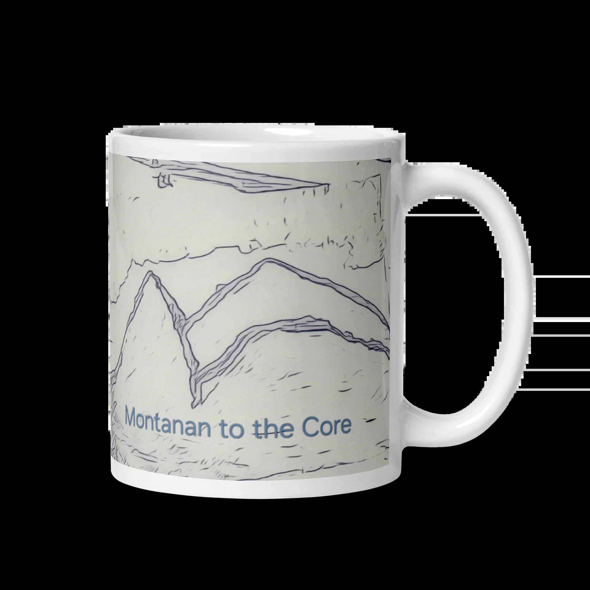 Montanan to the Core Mountain Mug