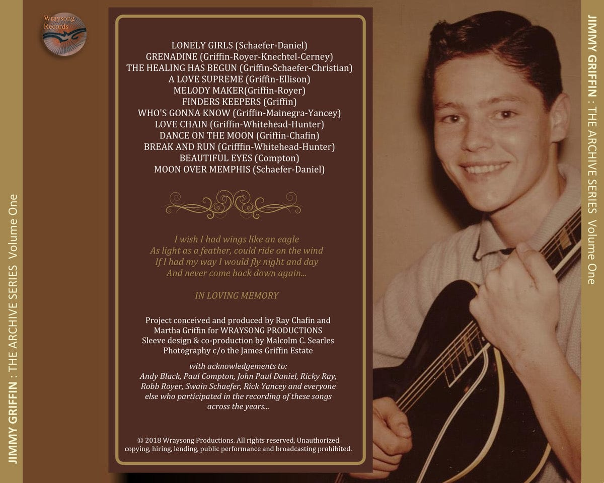 Jimmy Griffin The Archive Series Volume One - Digital Download artwork 2