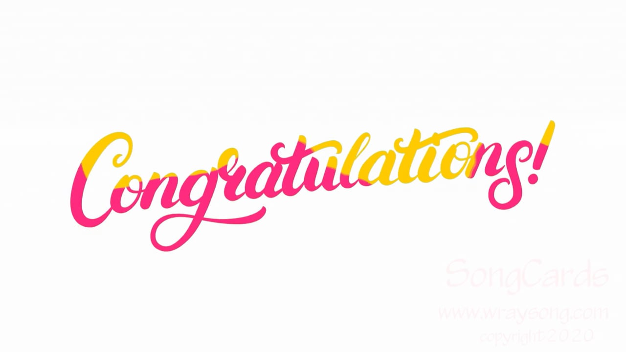 Congratulations SongCard cover artwork