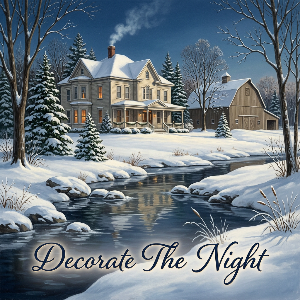 Decorate The Night male-vocal Christmas farmhouse cover