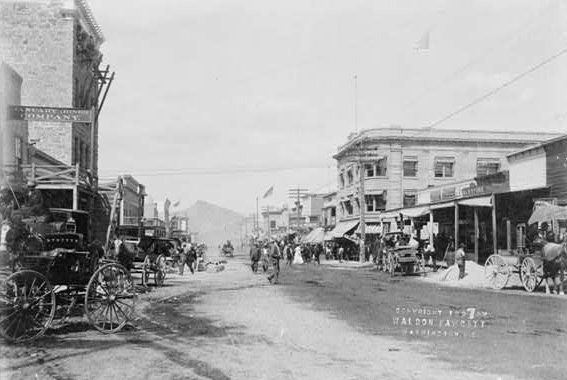 Street scene in Goldfield, Nevada, circa 1907
