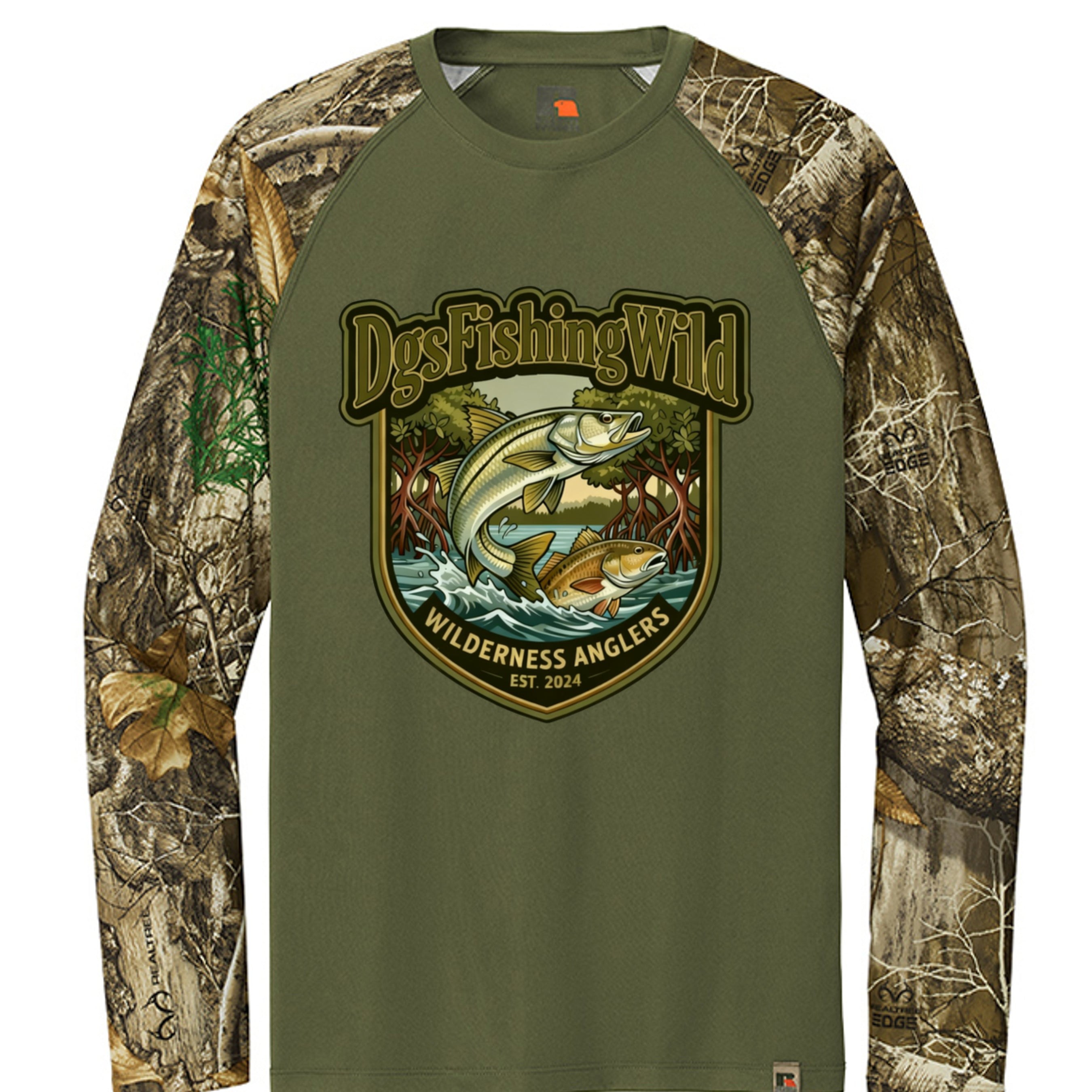 DGS Fishing Wild Realtree® Colorblock Performance Long Sleeve Tee