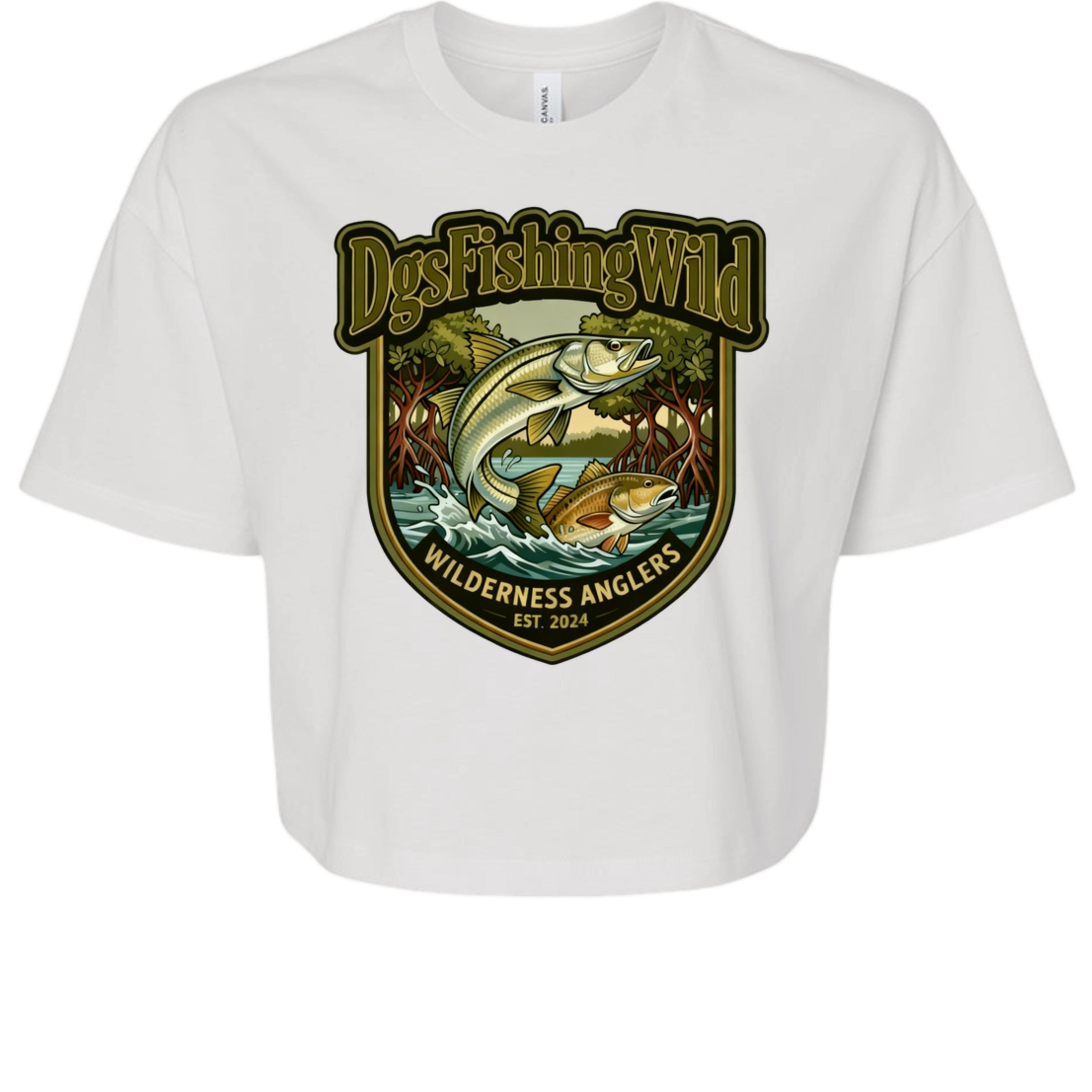 DGS Fishing Wild Women's Jersey Crop Tee