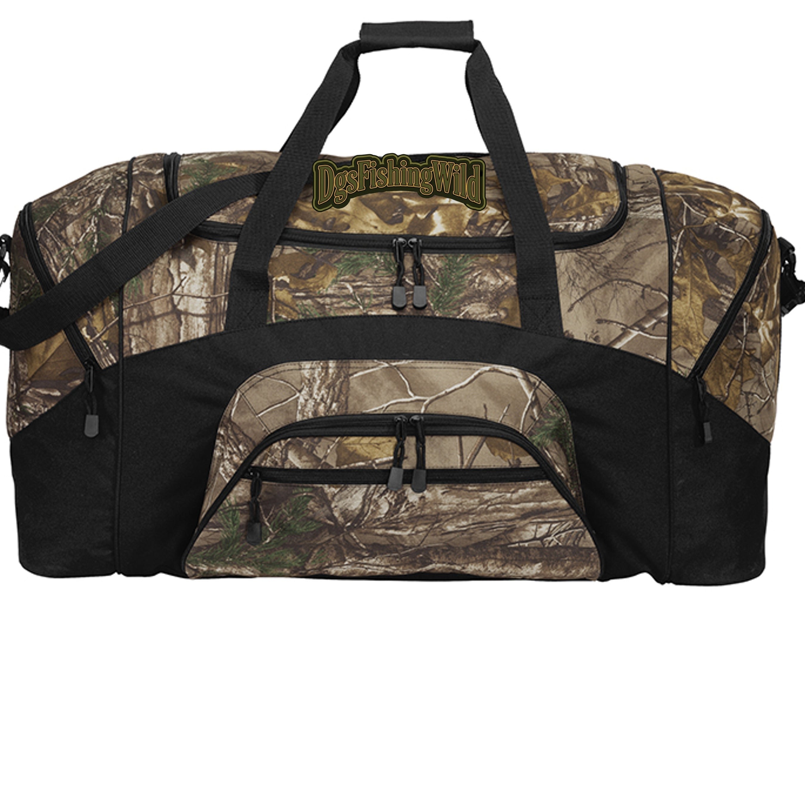 DGS Fishing Wild Camouflage Colorblock Sport Duffel