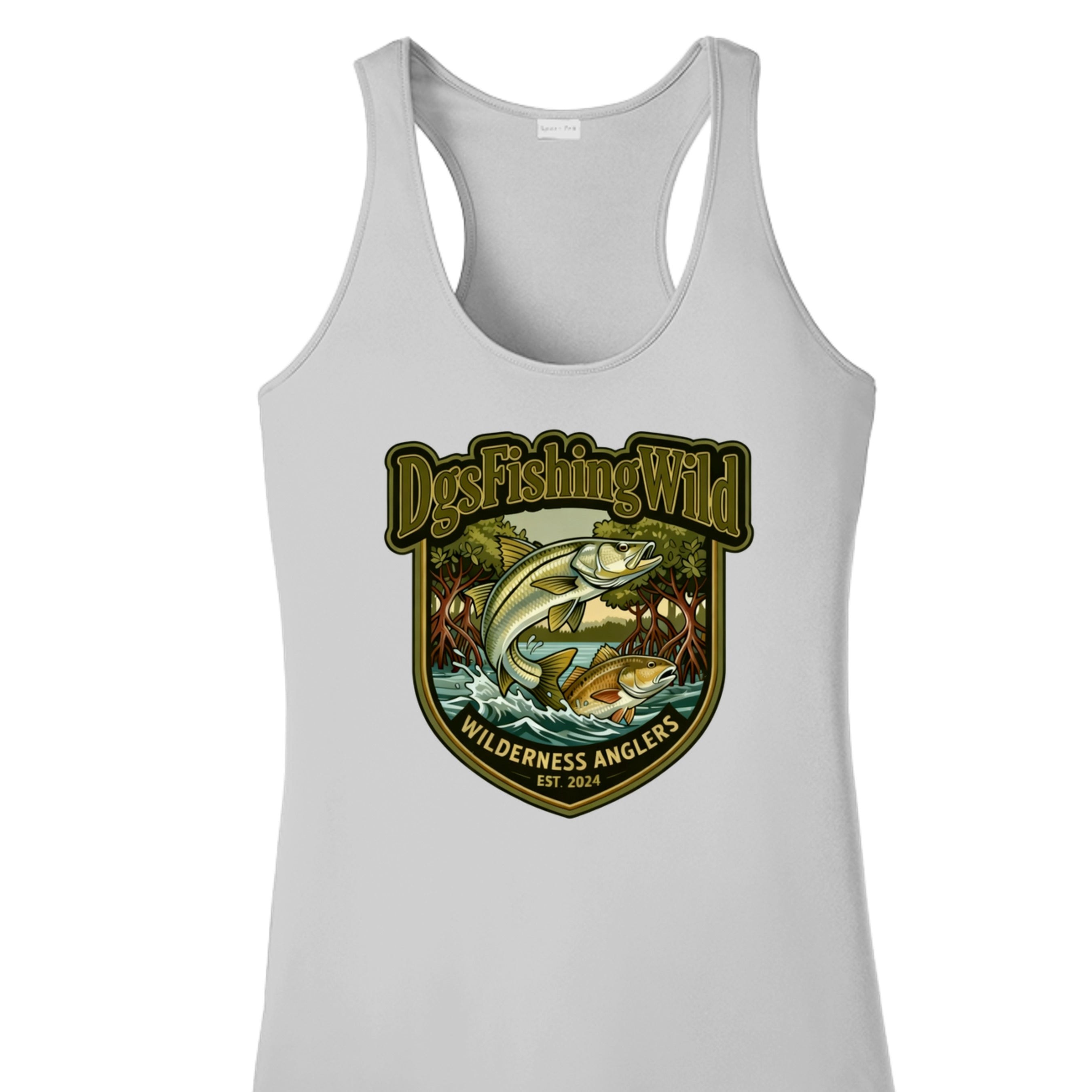 DGS Fishing Wild Sport-Tek® Ladies PosiCharge® Competitor™ Racerback Tank LST356
