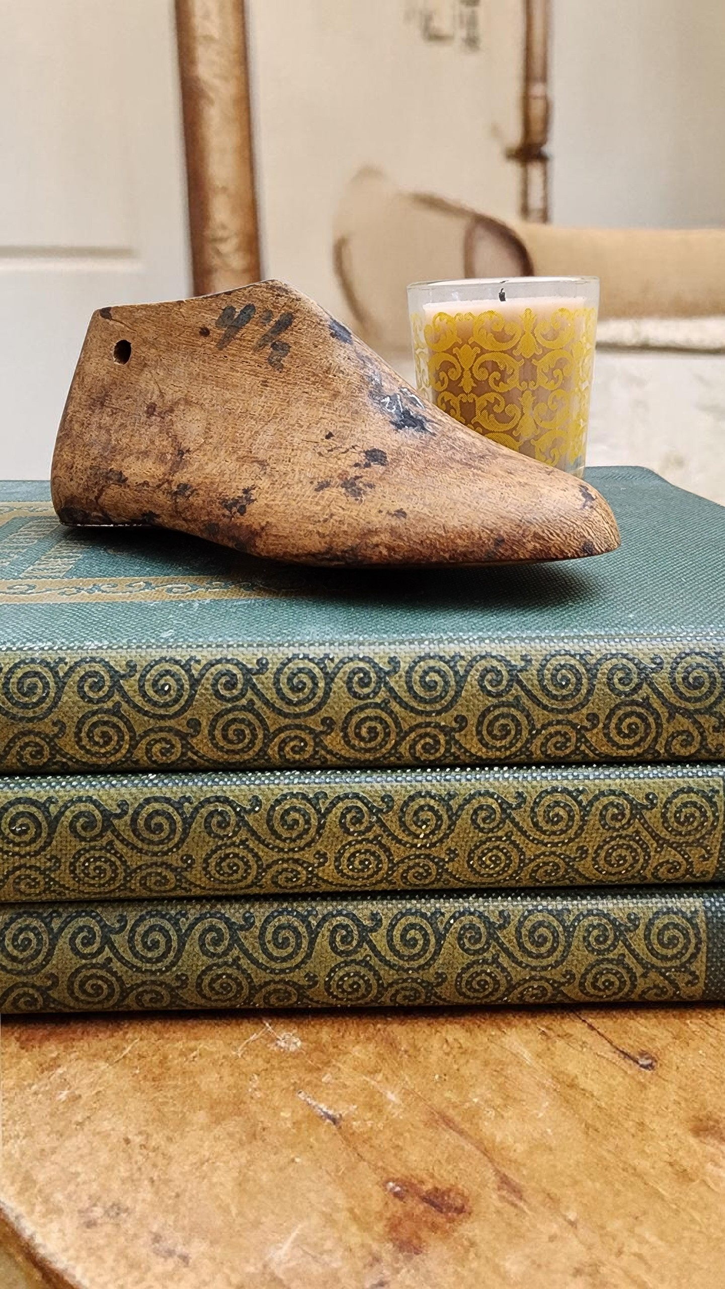 Antique Wooden Shoe Form (Last) | Rustic Cobblers Mold | Hand-Carved Patina