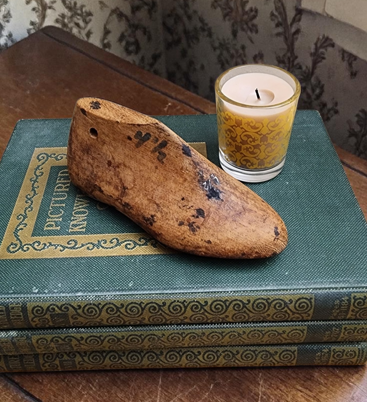 Antique Wooden Shoe Form (Last) | Rustic Cobblers Mold | Hand-Carved Patina, view 2