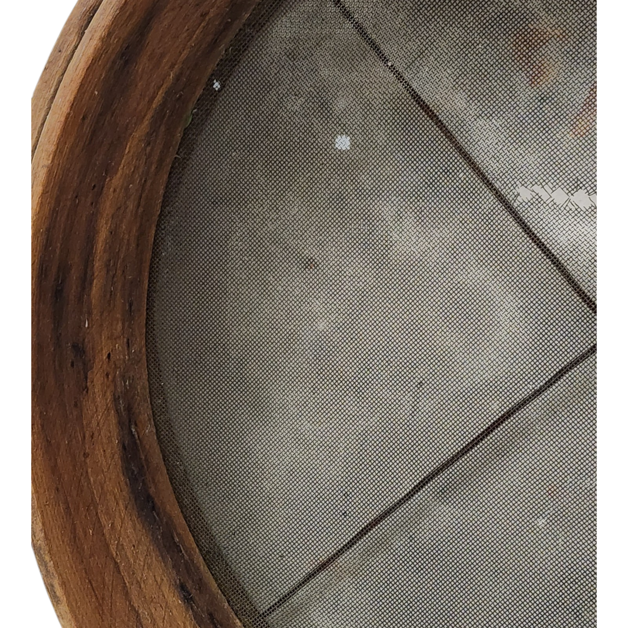 Vintage Wooden Flour Sifter with Wire Mesh | Rustic Farmhouse Kitchen Decor, view 2