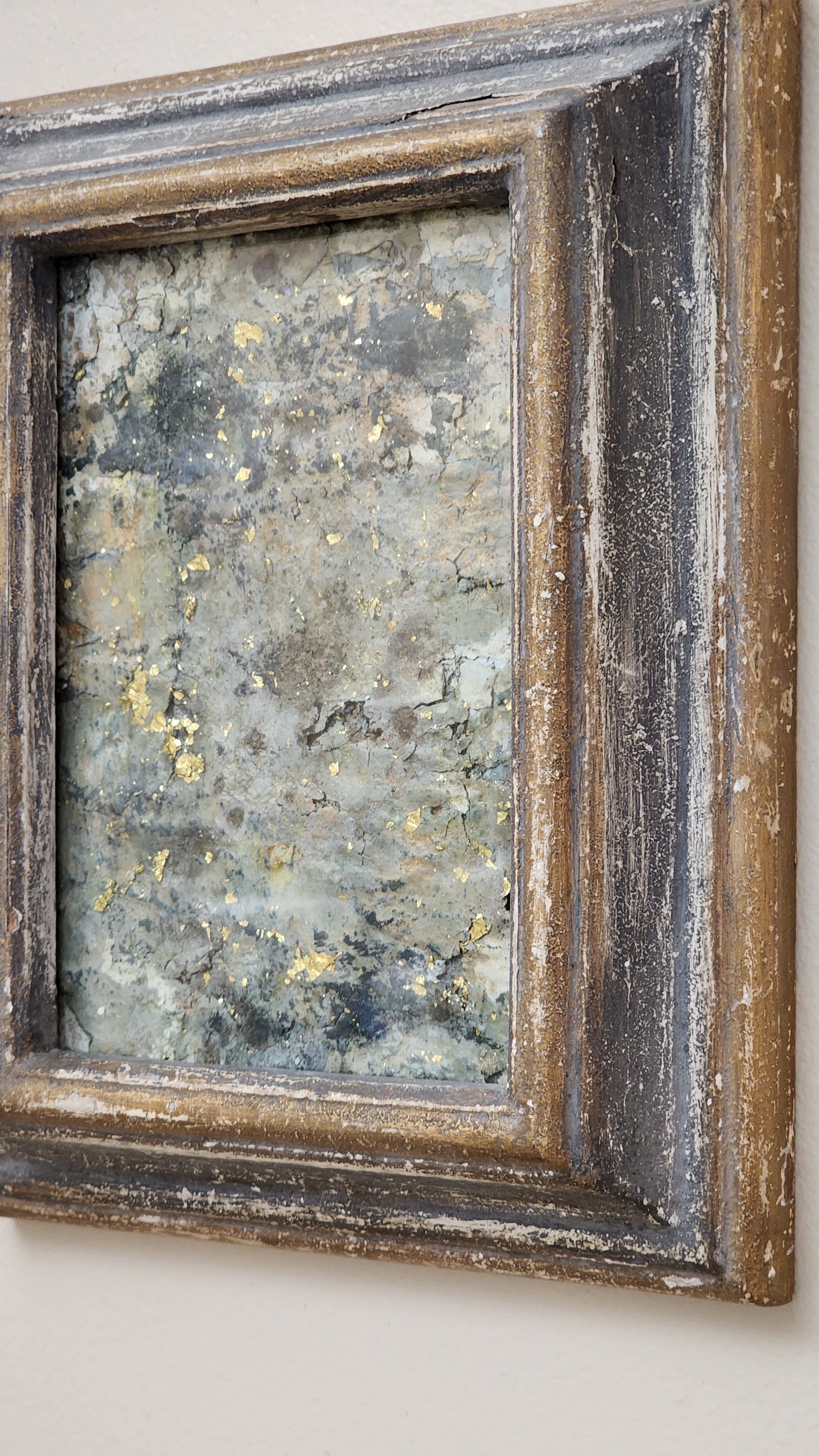 Framed Patina Study No. I | Hand-Painted Oak Frame | 10 x 8”, view 4