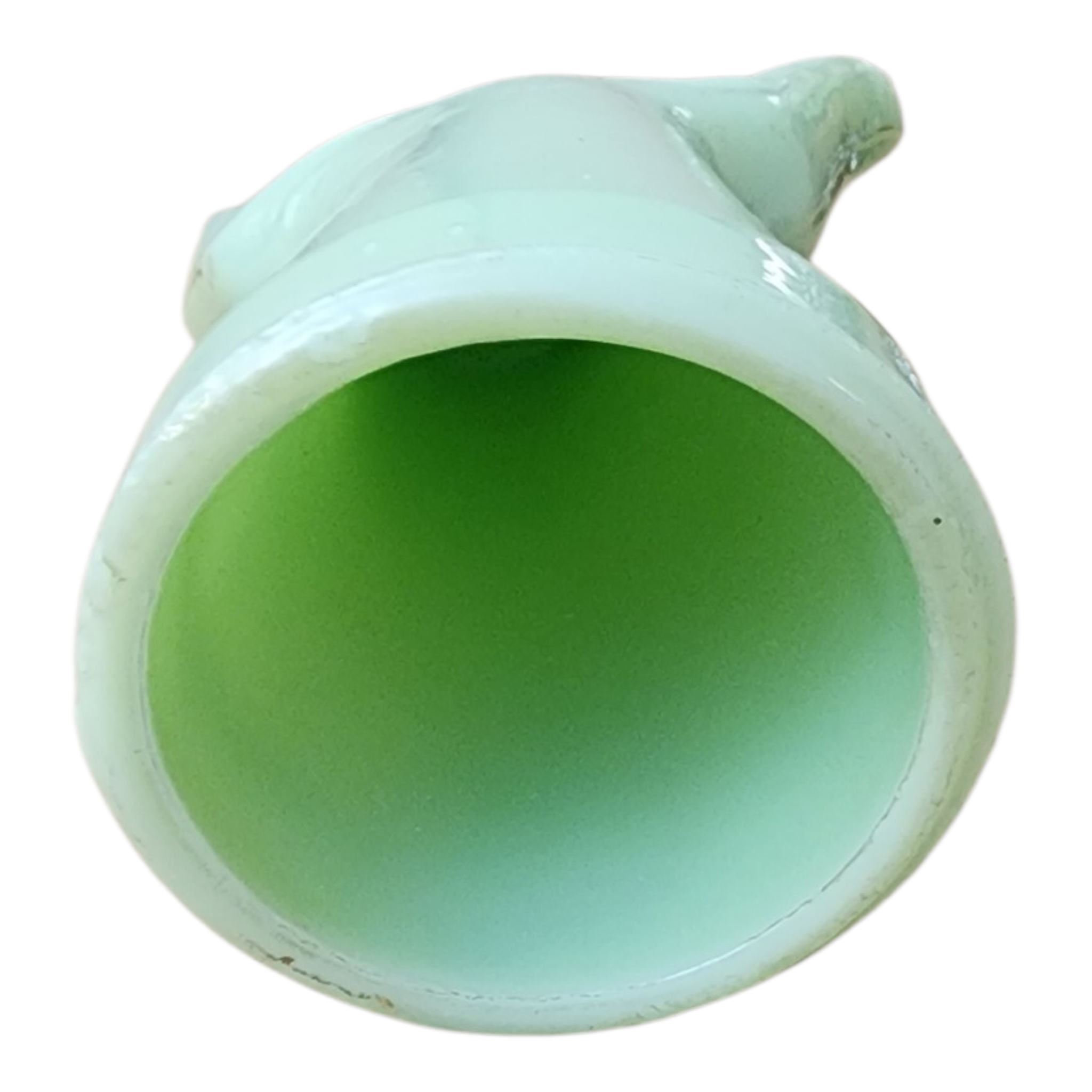 Jadeite glass ring holder, view 5