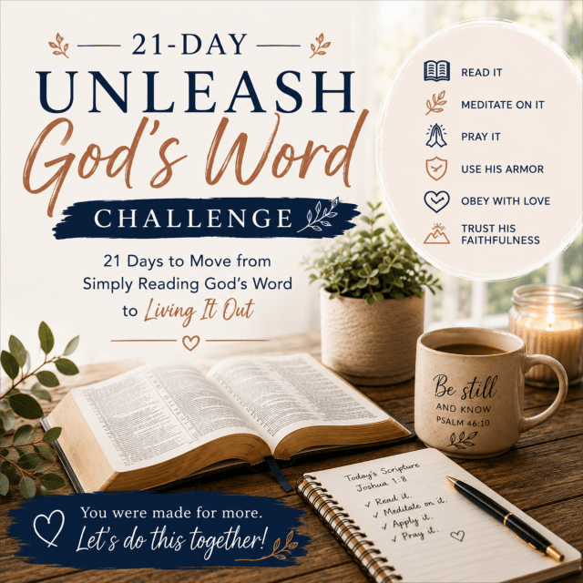 21-Day Unleash God’s Word Challenge printable resource