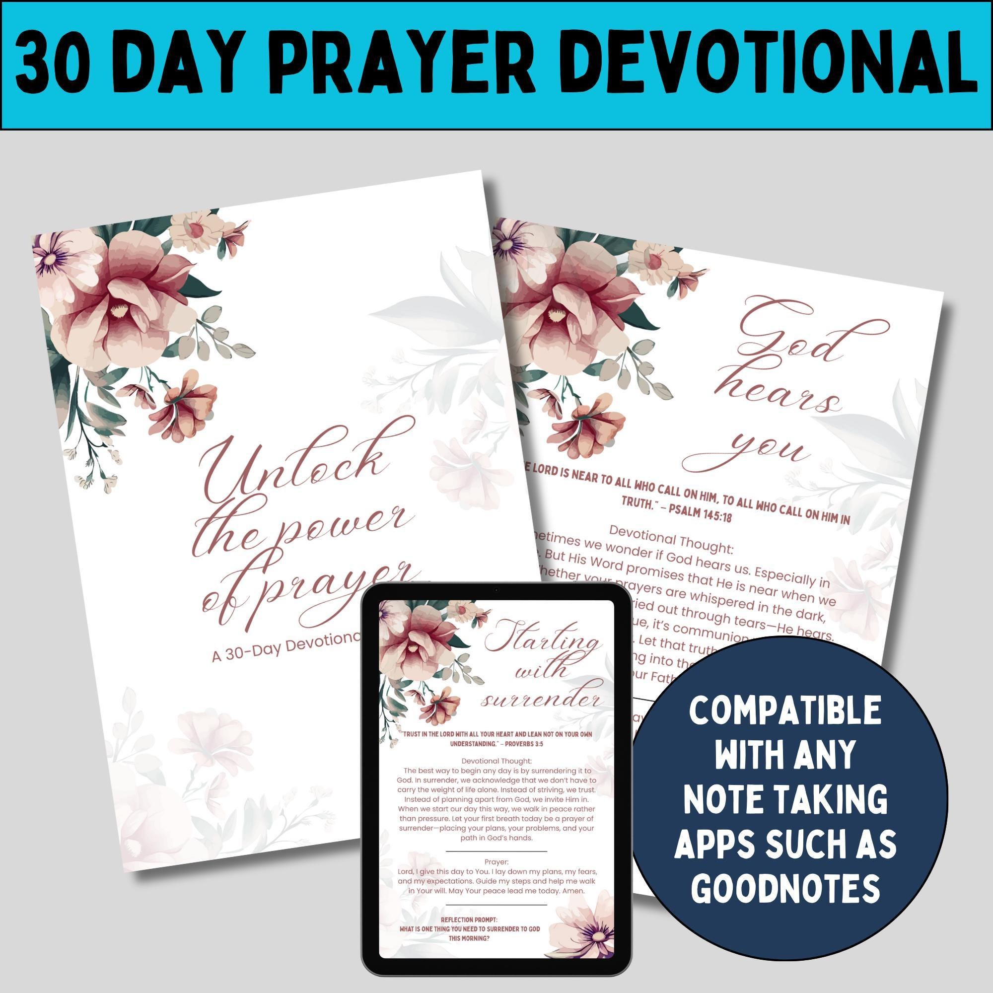 Christian Prayer Journal Devotional Printable Download Pdf Women Bible Study Daily Scripture Prompts Spiritual Growth Faith Planner Mom Gift