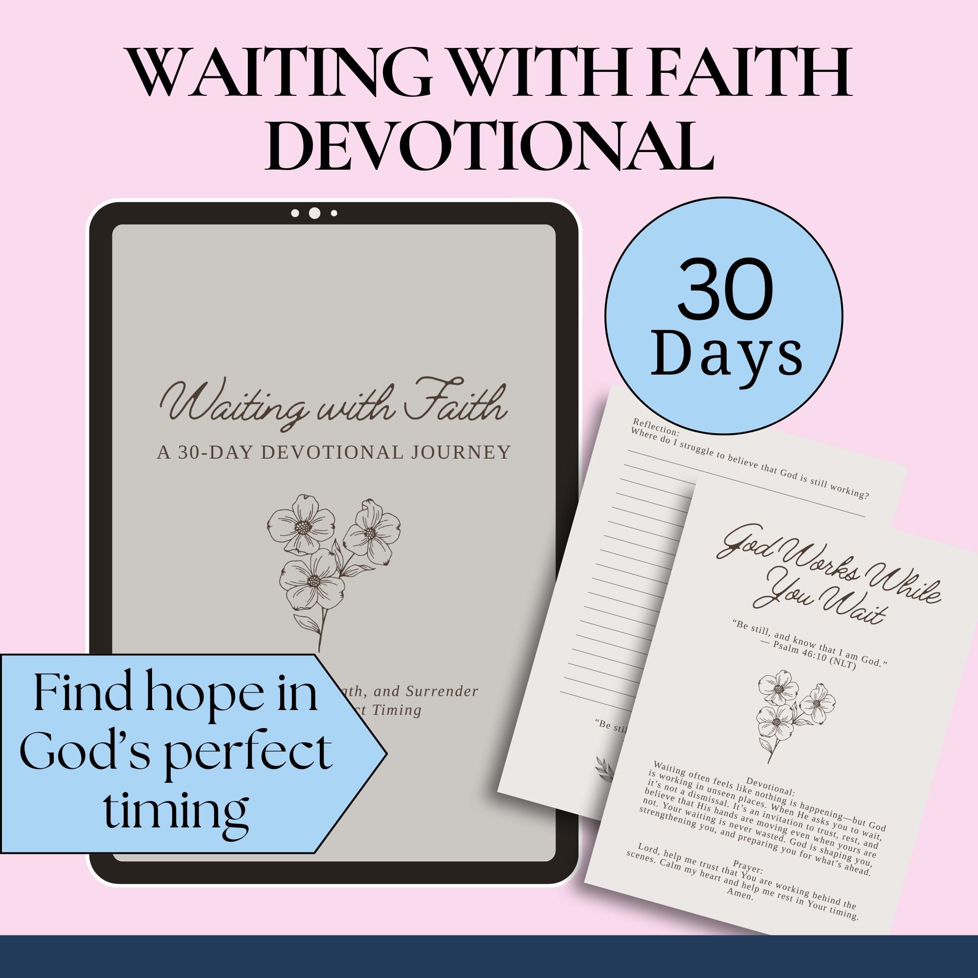 30-Day Waiting With Faith devotional printable