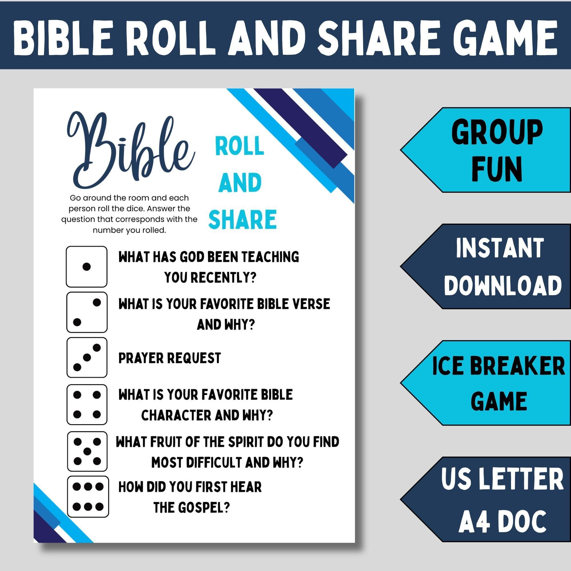 Women Ministry Icebreaker Conversation Starter Christian Activity Group Discussion Guide Printable Bible Study Game Resource Spiritual