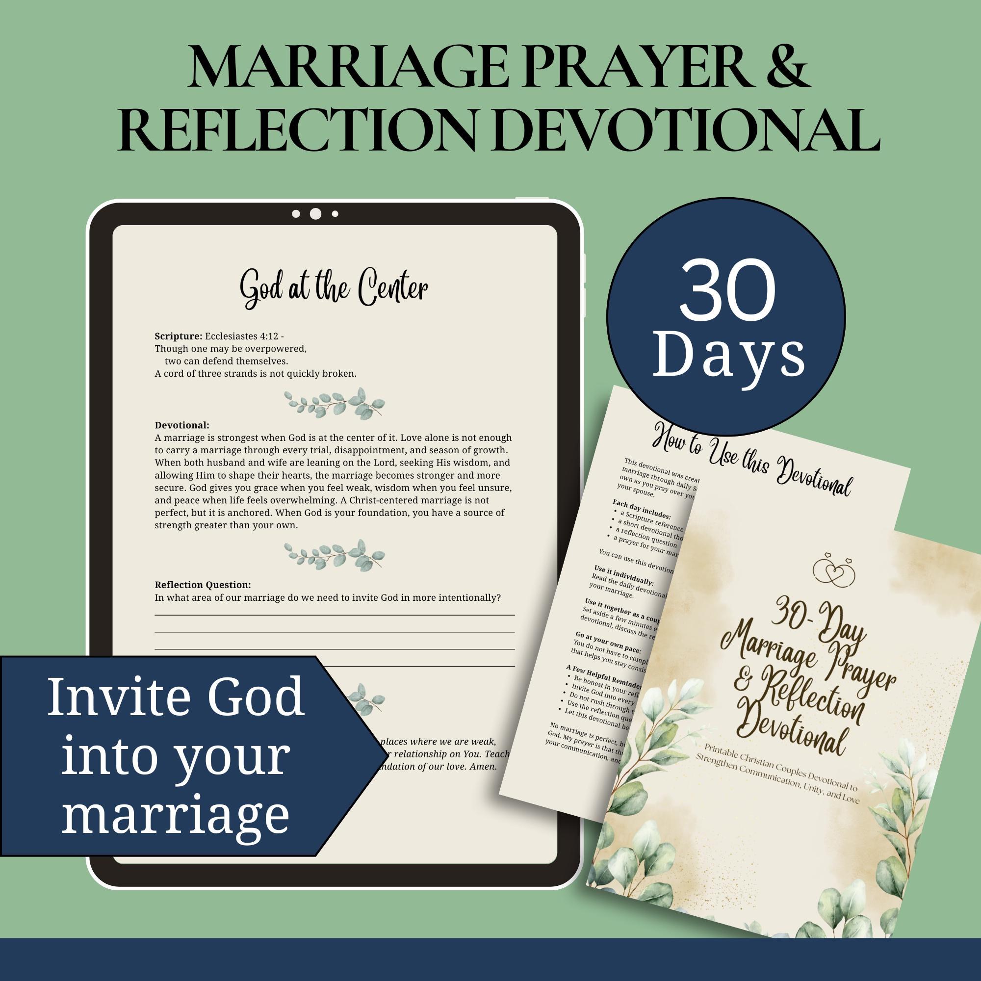 Christian Marriage Devotional Faith Book for Couples Gift of Daily Scripture Reading with Prayer of Blessing for Marriage Resources