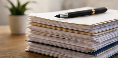 Legal documents prepared for filing