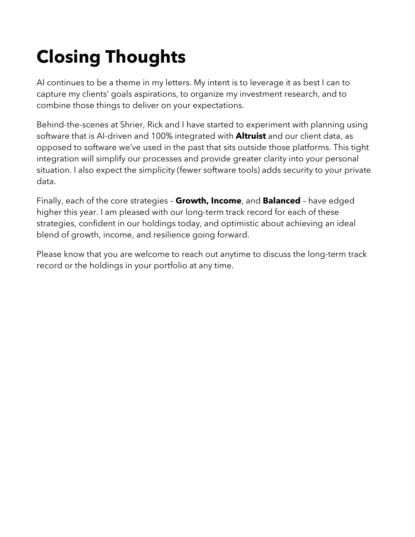 Page 8: Closing Thoughts. Full text follows below and is also available in the original PDF.