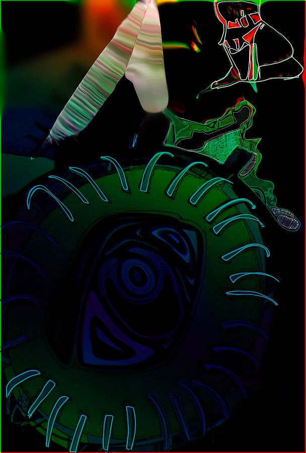 Abstract Neon Shapes and Figures
