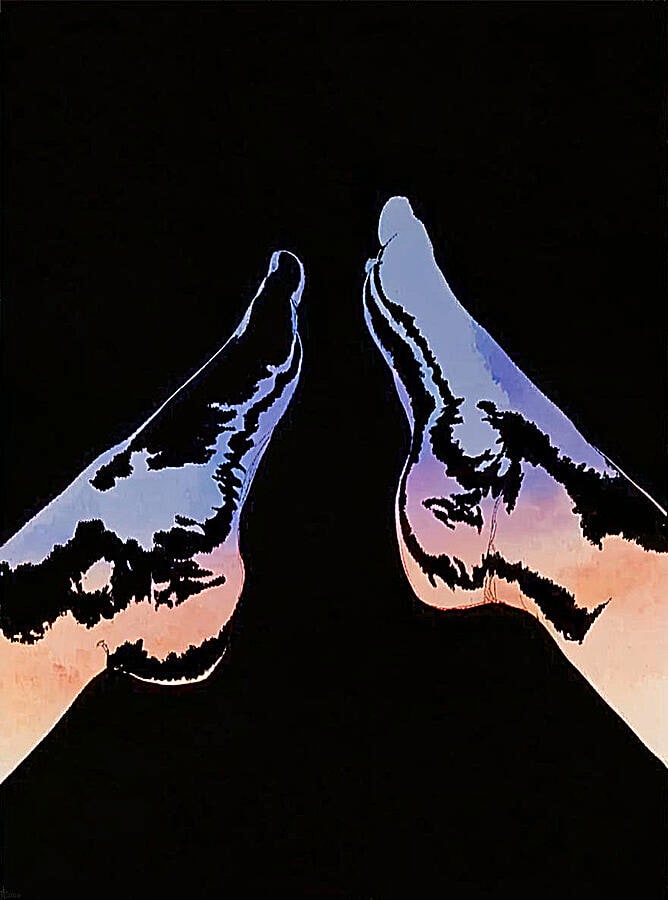 Translucent feet in Abstract Light