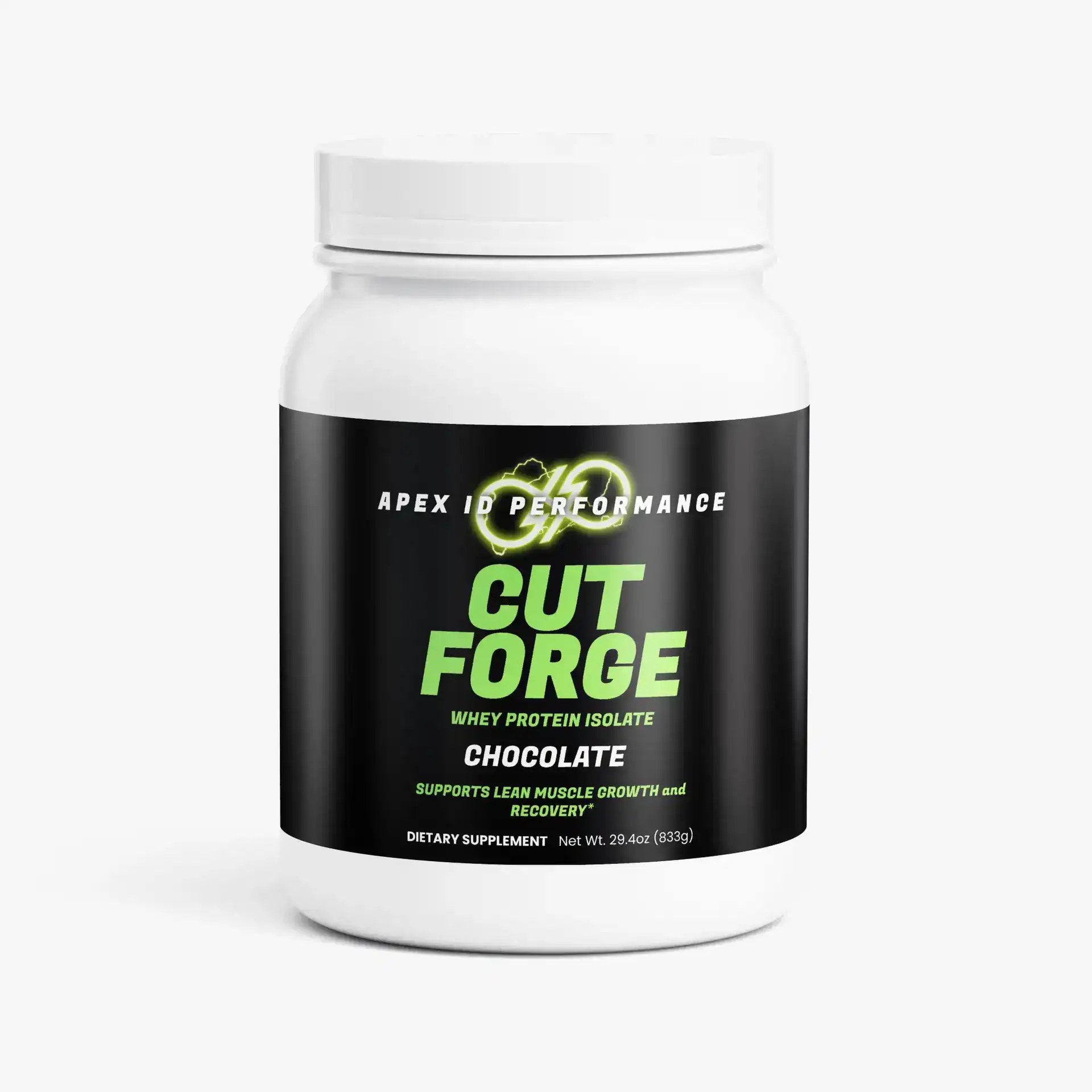 Protein category: Apex supplement packaging