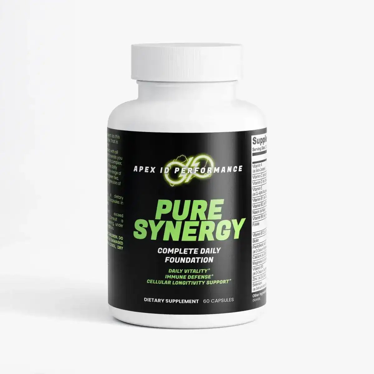 Daily supplements category: Apex supplement packaging