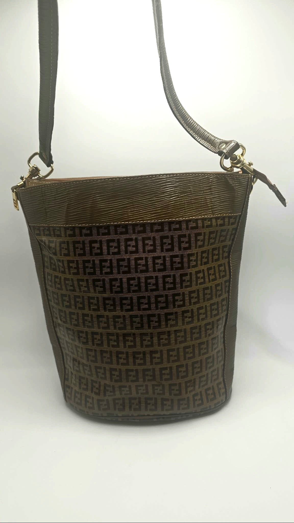 Fendi Zucchino Bucket Bag shown in the Afford-d'Luxe collection