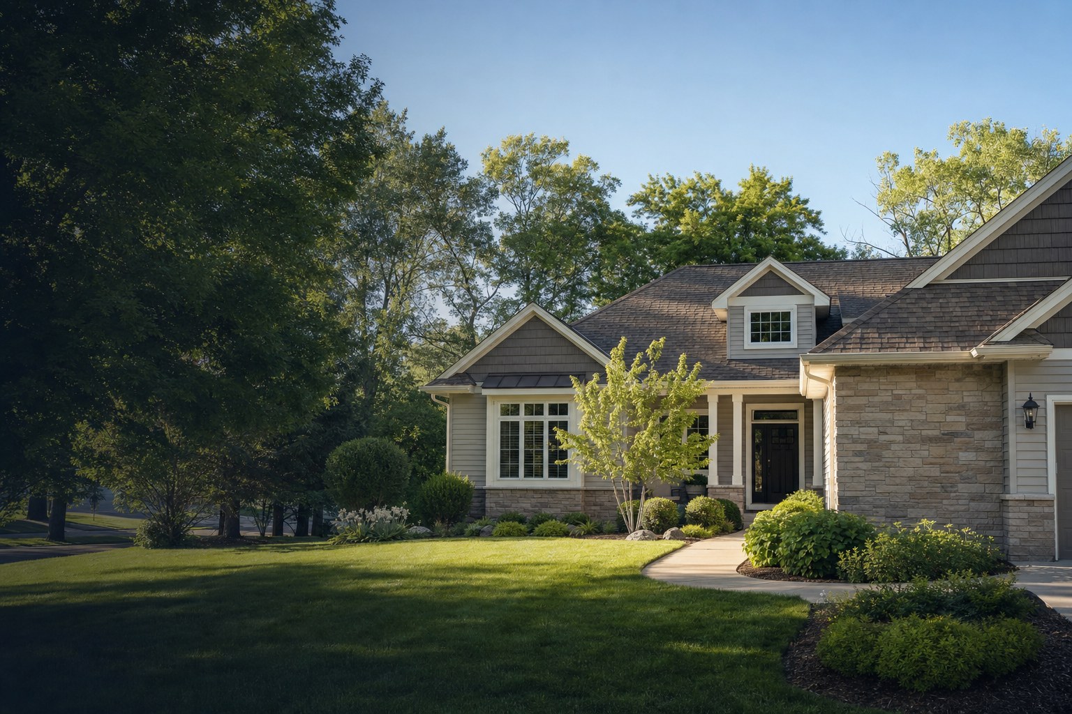 Well-kept Twin Cities home on a bright spring day