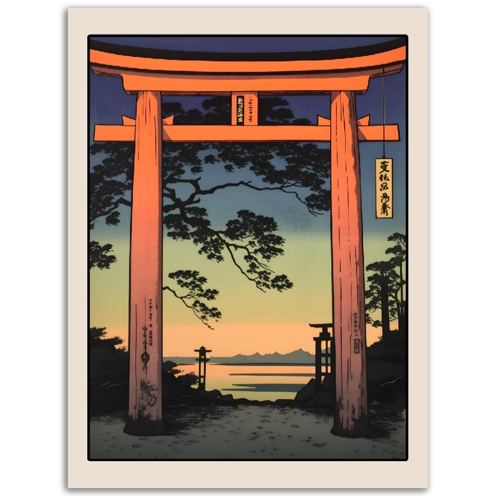 Japanese torii gate art print from Mad Apple Art Prints