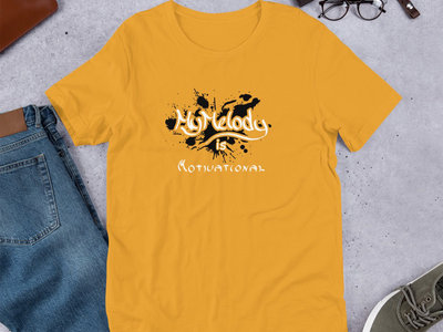 My Melody Is Motivational gold graphic T-shirt from Tyrine the Artist