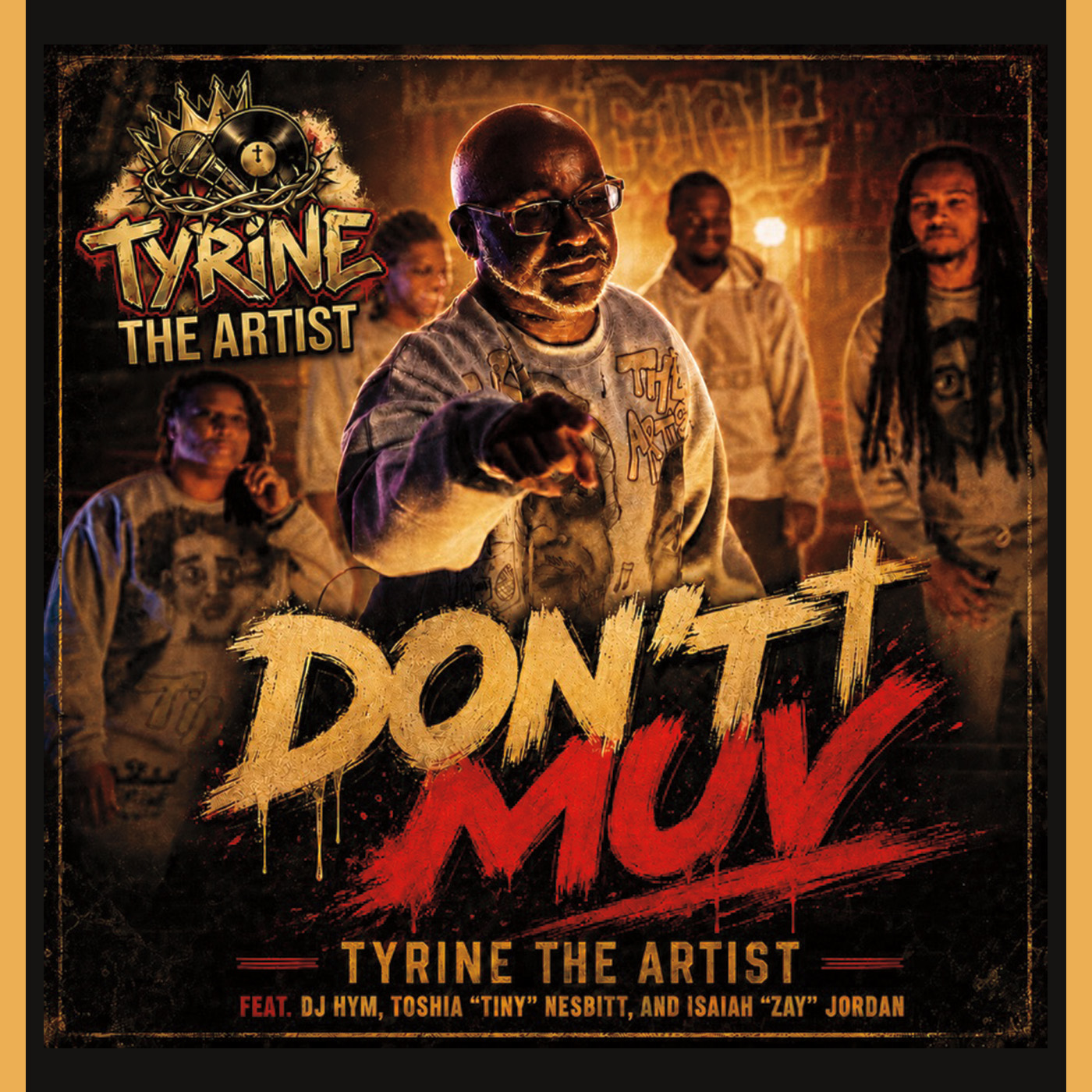 Don't Muv single cover by Tyrine the Artist
