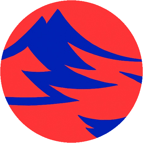 Powell Adventures mountain and pine logo