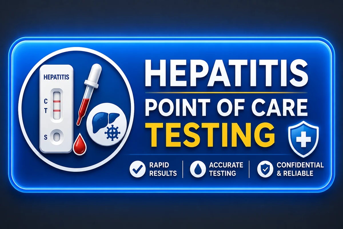 Hepatitis testing promotional illustration