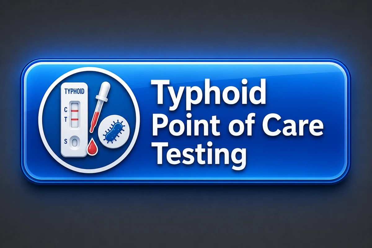 Typhoid testing promotional illustration