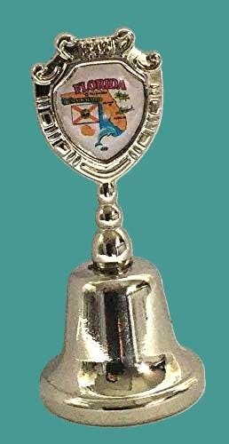 Florida - FL Souvenir Collectible Dinner Bell, It rings !!! Zinc Alloy Metal