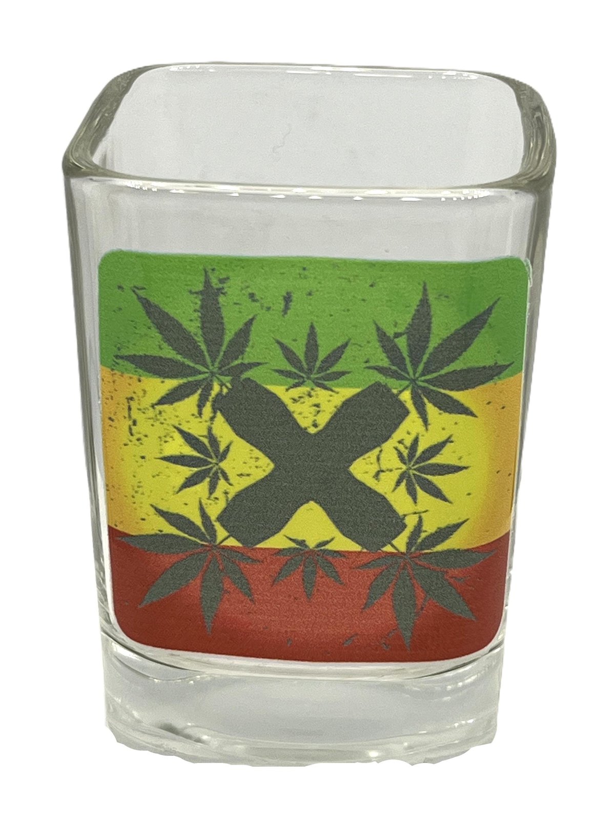Leaf Cannabis Themed Funny Souvenirs Squire Shot Glass 2 Oz