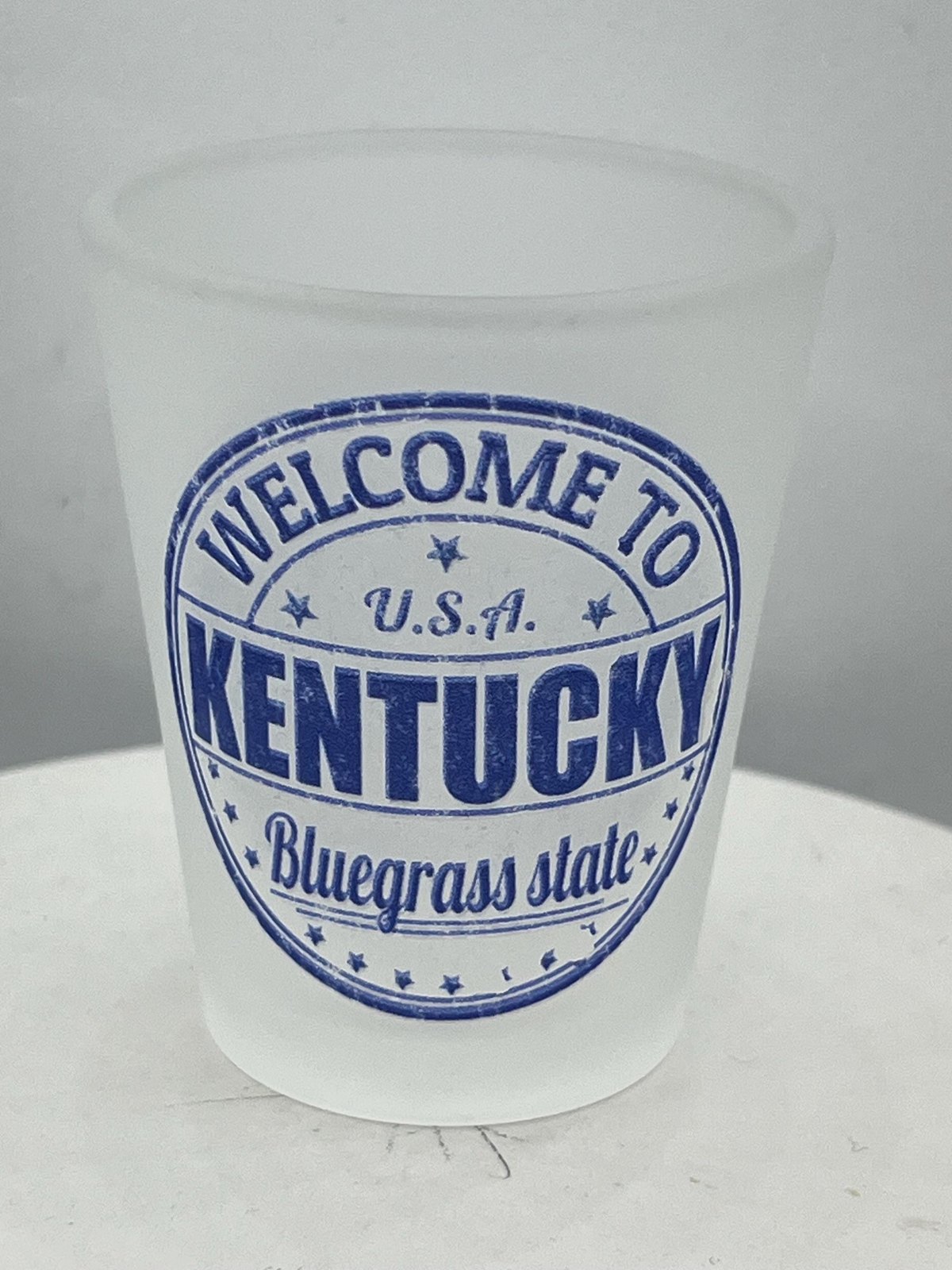 Kentucky Frosted Souvenirs Collectible Shot Glass 2 Oz