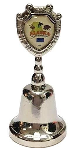 Alaska - AK Souvenir Collectible Dinner Bell, It rings!!! Zinc Alloy Metal