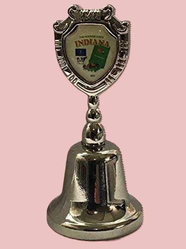 Indiana - IN Souvenir Collectible Dinner Bell, It rings!!! Zinc Alloy Metal