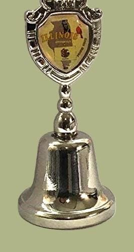 Illinois - IL Souvenir Collectible Dinner Bell, It rings!!! Zinc Alloy Metal
