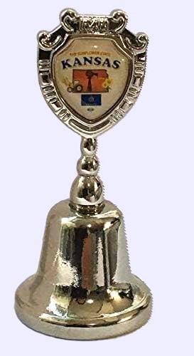 Kansas - KS Souvenir Collectible Dinner Bell, It rings!!! Zinc Alloy Metal