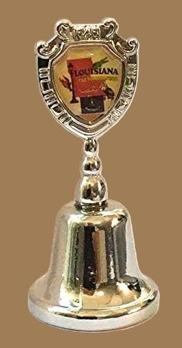Louisiana - LA Souvenir Collectible Dinner Bell, It rings!!! Zinc Alloy Metal