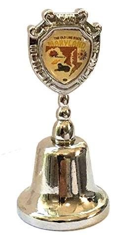 Maryland - MD Souvenir Collectible Dinner Bell, It rings!!! Zinc Alloy Metal