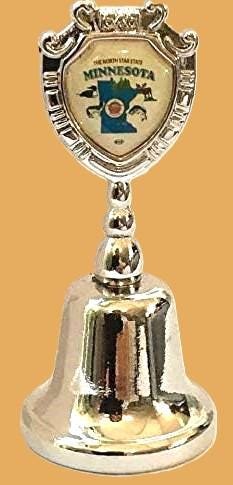 Minnesota - MN Souvenir Collectible Dinner Bell, It rings!!! Zinc Alloy Metal