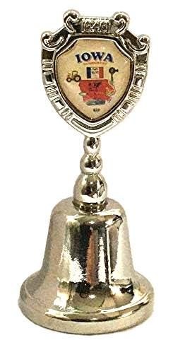 Iowa - IA Souvenir Collectible Dinner Bell, It rings!!! Zinc Alloy Metal
