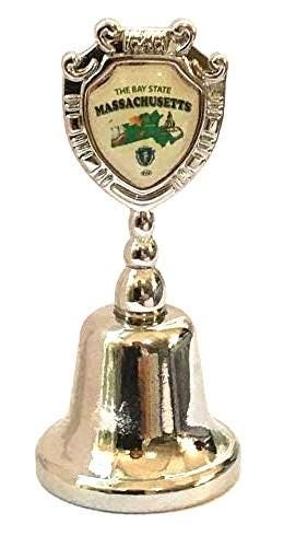 Massachusetts - MA Souvenir Collectible Dinner Bell, It rings!!! Zinc Alloy Metal