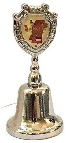 Mississippi - MS Souvenir Collectible Dinner Bell, It rings!!! Zinc Alloy Metal