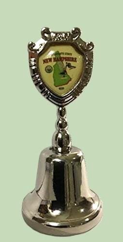 New Hampshire - NH Souvenir Collectible Dinner Bell, It rings!!! Zinc Alloy Metal